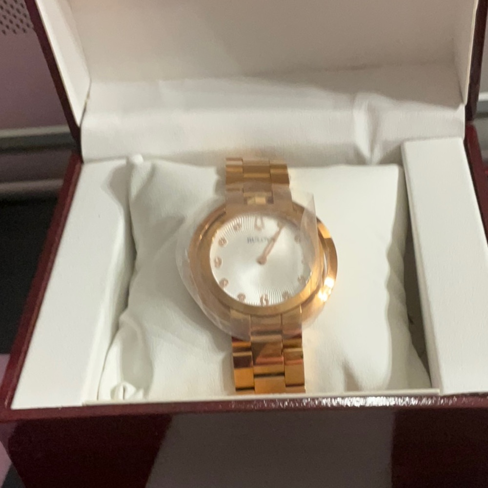 NWT Bulova Rose Gold Watch